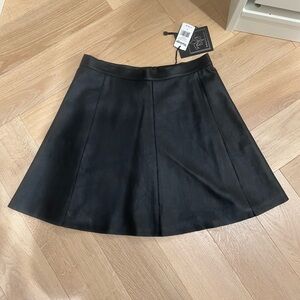 NWT Mackage Black VIOLCA Mini Leather Skirt in Size 4